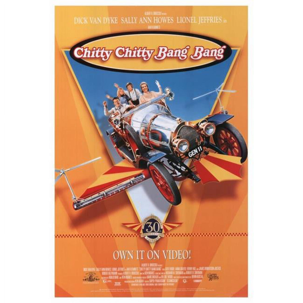 Chitty Chitty Bang Bang movie poster print 27x40