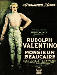 Monsieur Beaucaire 1924 Movie Poster Masterprint featuring Rudolph Valentino.
