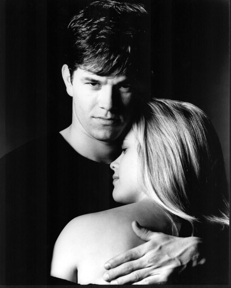 Mark Wahlberg and Reese Witherspoon black and white photo print from the movie Fear.