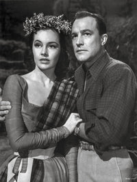 Brigadoon photo print of a lady in a long sleeve dress with a man in a long sleeve polo.