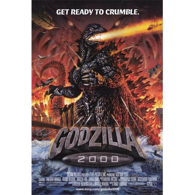 Godzilla 2000 Movie Poster - 11 x 17 print featuring the iconic monster.