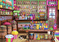 The Candy Shop Poster Print by Aimee Stewart featuring vibrant candy imagery.