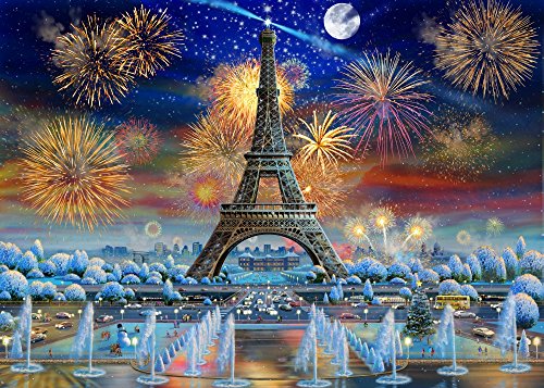Eiffel Tower Celebration Poster Print by Adrian Chesterman