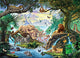 Jungle Five Poster Print by Steve Crisp showcasing vibrant jungle scenery.