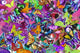 Super Rainbow Butterflies Poster Print by Alixandra Mullins