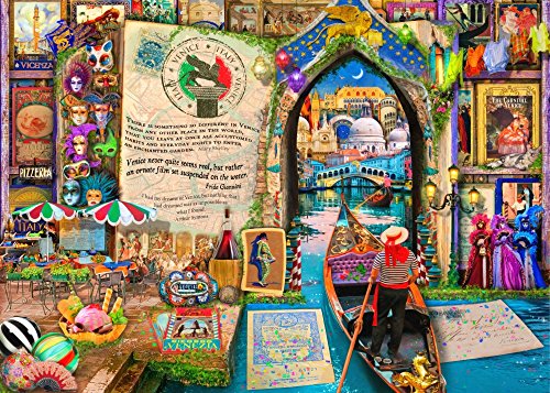 Life is an Open Book - Venice Poster Print by Aimee Stewart, colorful artwork