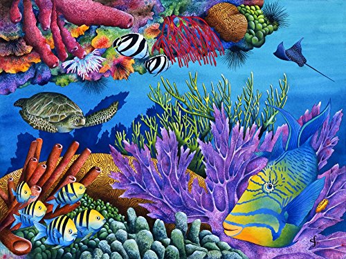 Hide And Seek Poster Print by Carolyn Steele, whimsical children's artwork