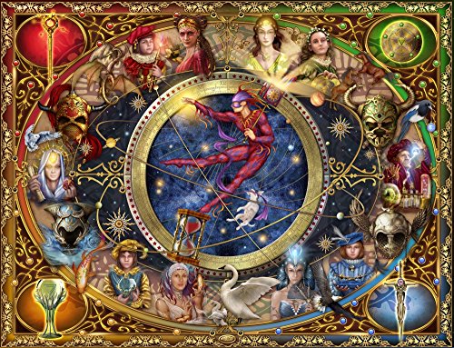 Legacy of the Divine Tarot Poster Print by Ciro Marchetti, featuring intricate designs and vibrant colors.