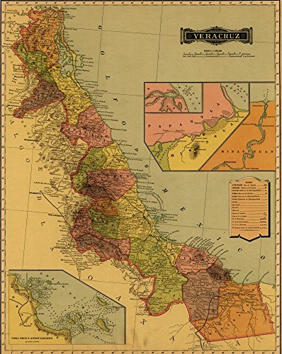Vera Cruz 1844 Poster Print showcasing historical art.