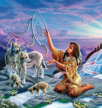 Dream Catcher Poster Print by Andrew Farley, colorful and serene design.