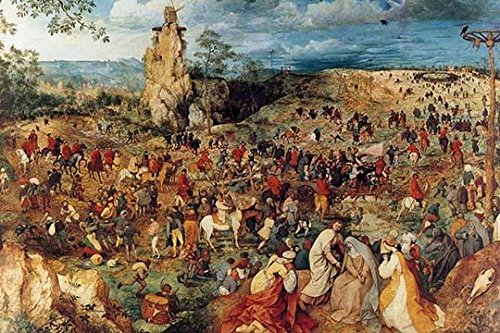 Procession to Cavalry vintage art reproduction print by Posterazzi.