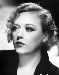 Marion Davies looking away in black suit photo print