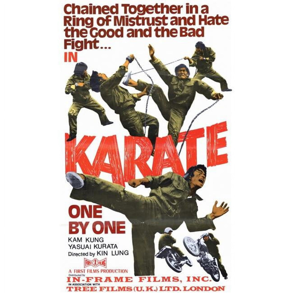 Karate One by One Movie Poster Print in 27x40 size.