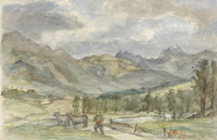 Pastoral Landscape with Herdsman and Cows Poster Print by Jozef Israëls