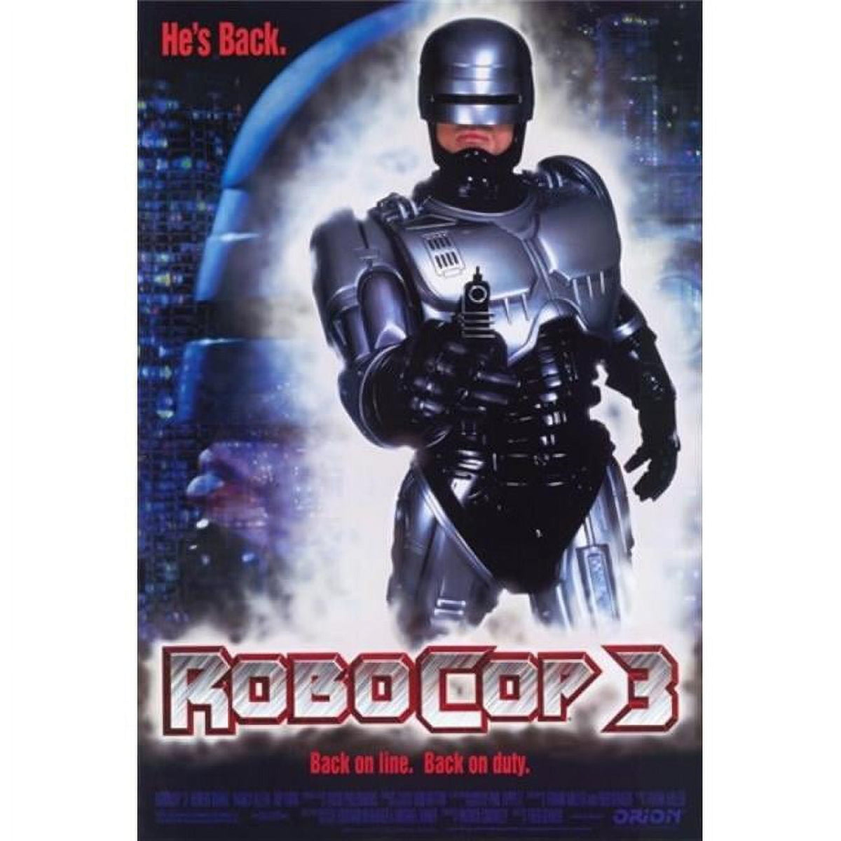 Robocop 3 Movie Poster in 11x17 size showcasing the iconic cyborg officer.