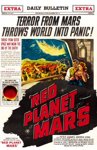 Red Planet Mars Movie Masterprint Poster featuring Peter Graves and Andrea King from 1952