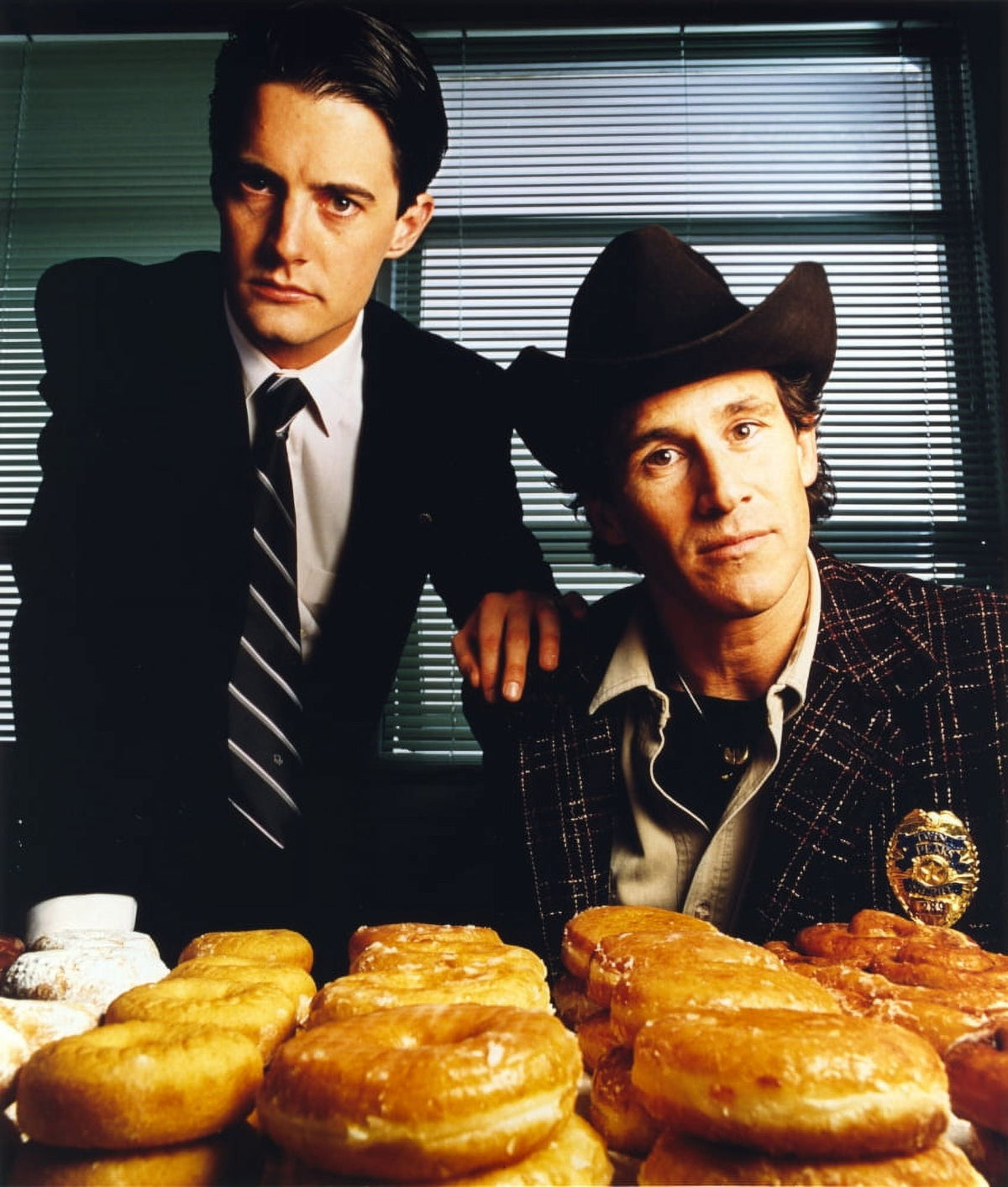 Twin Peaks Portrait with Donut Photo Print in multiple sizes.