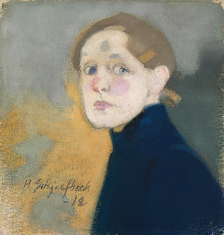 Self-Portrait poster print by Helene Schjerfbeck, 1912.