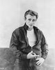 James Dean portrait photo print in black jacket and jeans