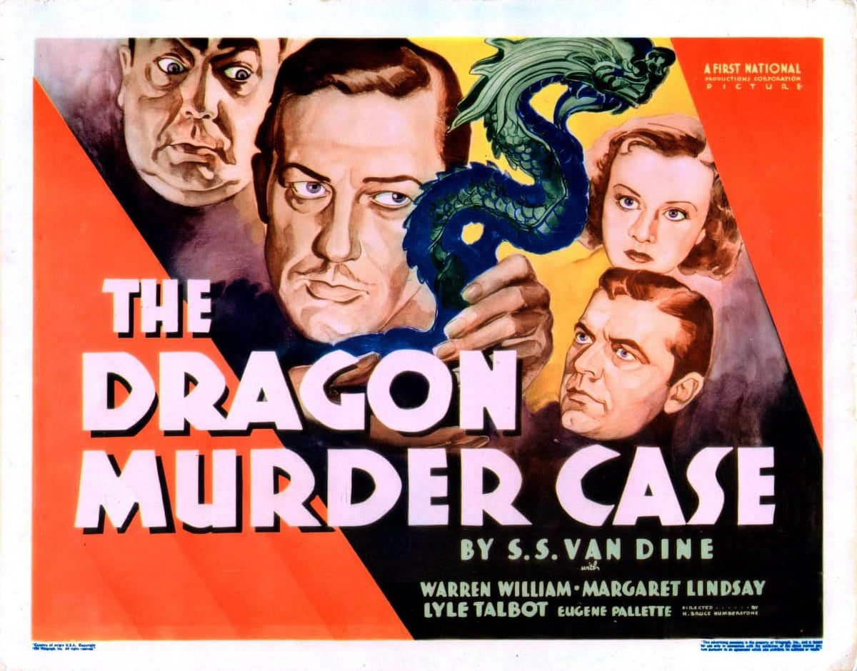 The Dragon Murder Case 1934 Lobby Card Print - Movie Poster