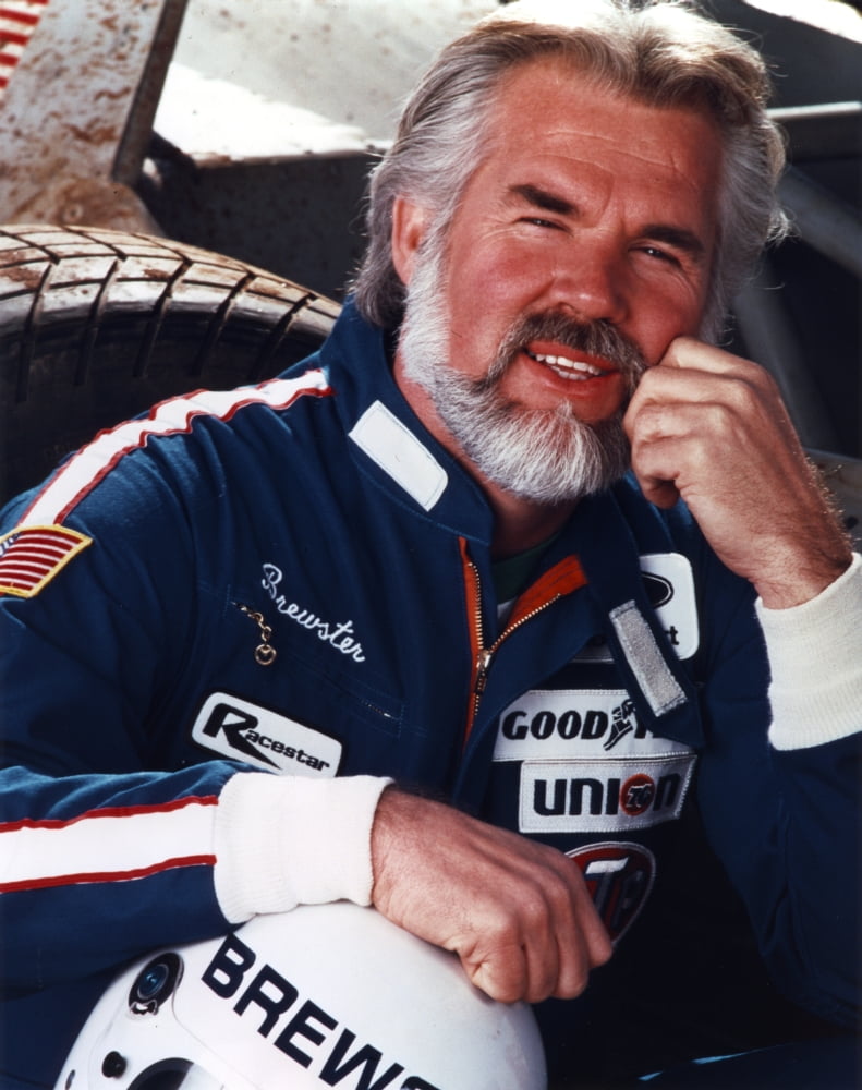 Kenny Rogers close-up portrait photo print