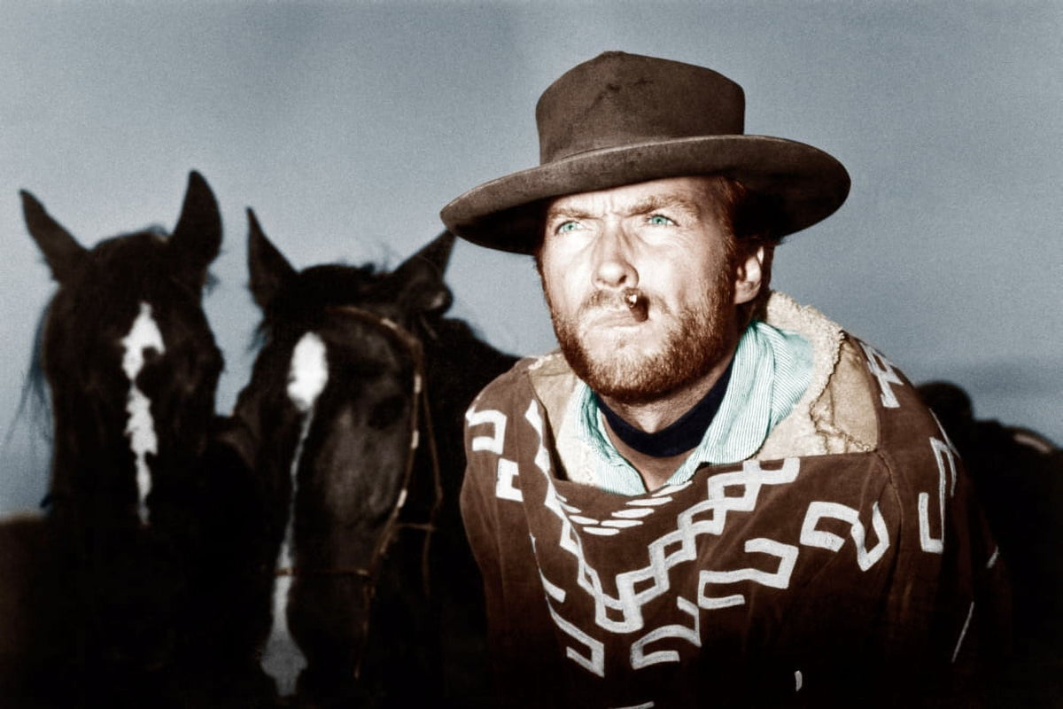 A Fistful Of Dollars movie photo print featuring Clint Eastwood