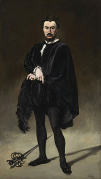 The Tragic Actor (Rouvière as Hamlet) Art Print by Édouard Manet