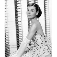 Audrey Hepburn Funny Face photo print in Givenchy evening gown from 1957.