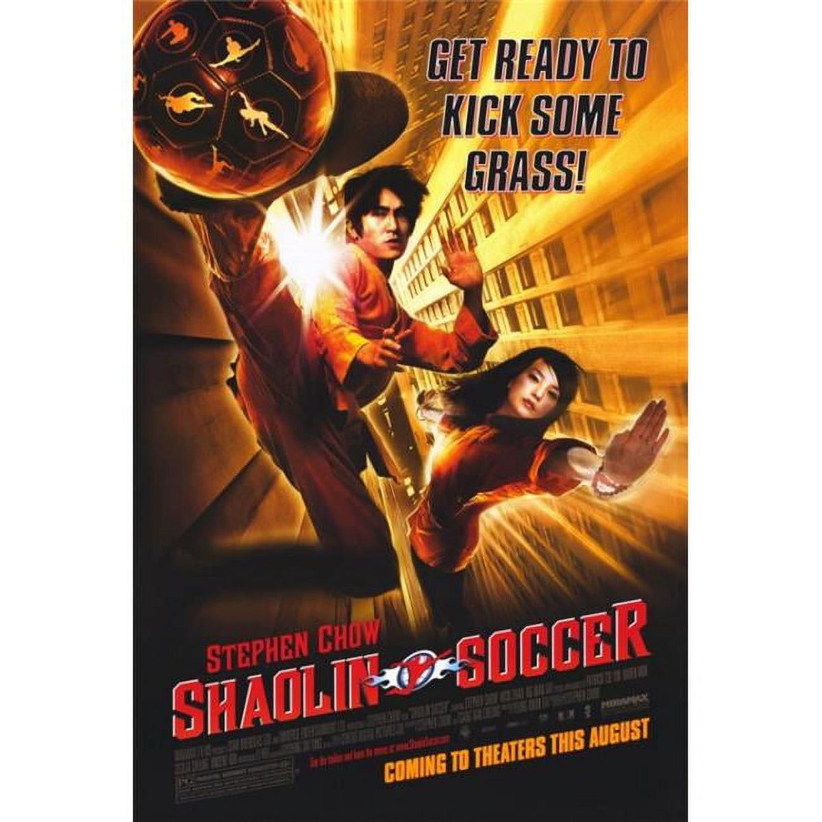 Shaolin Soccer Movie Poster Print 27x40 vibrant art.