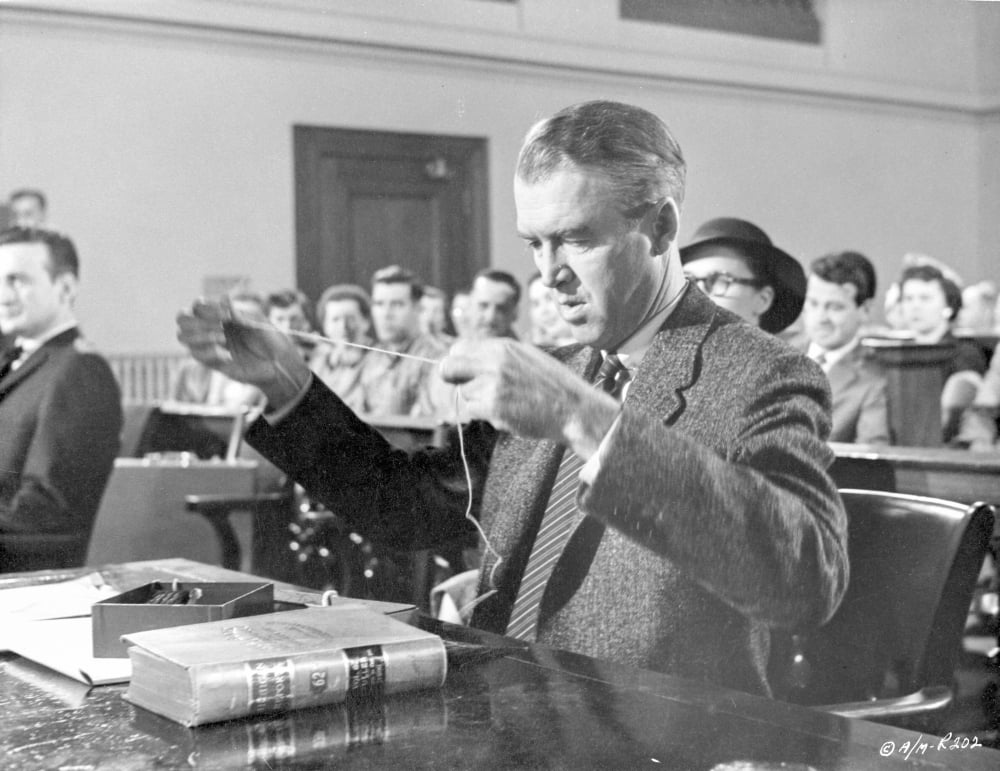 Black and white photo print from Anatomy of a Murder movie scene