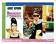 Breakfast at Tiffany's lobby card print featuring Audrey Hepburn from the 1961 film.