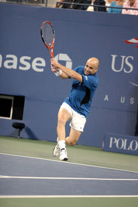 Andre Agassi U.S. Open Tennis Poster Print by Rob Rich 2005.