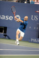 Andre Agassi U.S. Open Tennis Poster Print by Rob Rich 2005.