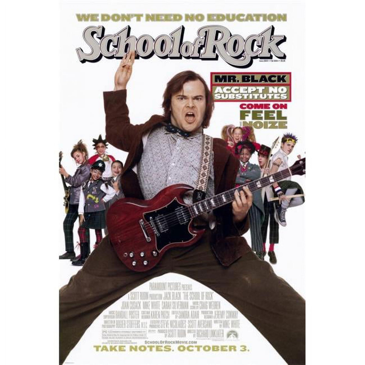 The School of Rock Movie Poster Print 27x40 - vibrant artwork