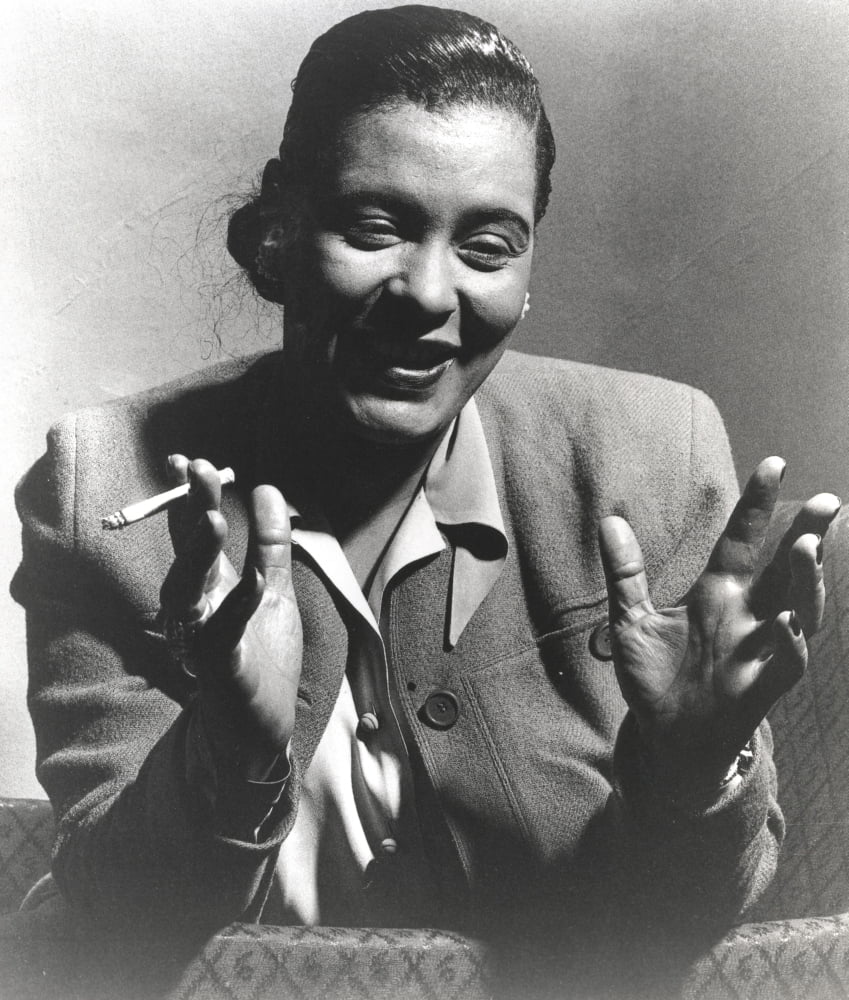 Billie Holiday black and white portrait photo print
