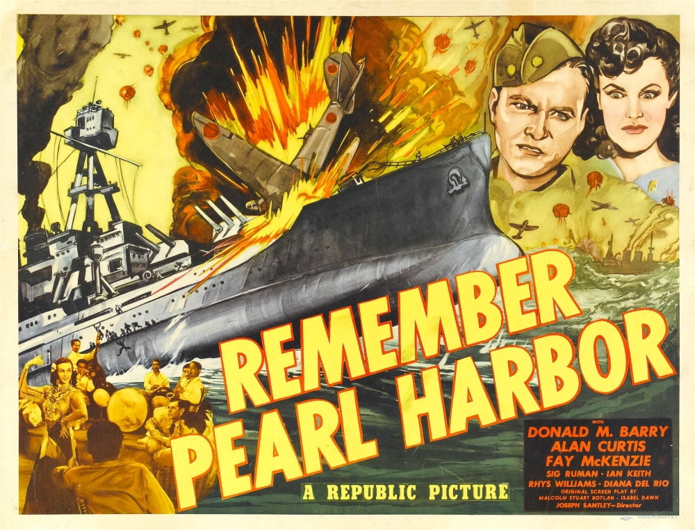 Remember Pearl Harbor Movie Masterprint Poster Print