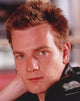 Ewan McGregor portrait photo print in black leather jacket.