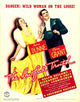 Awful Truth movie masterprint poster featuring Irene Dunne and Cary Grant, 1937.