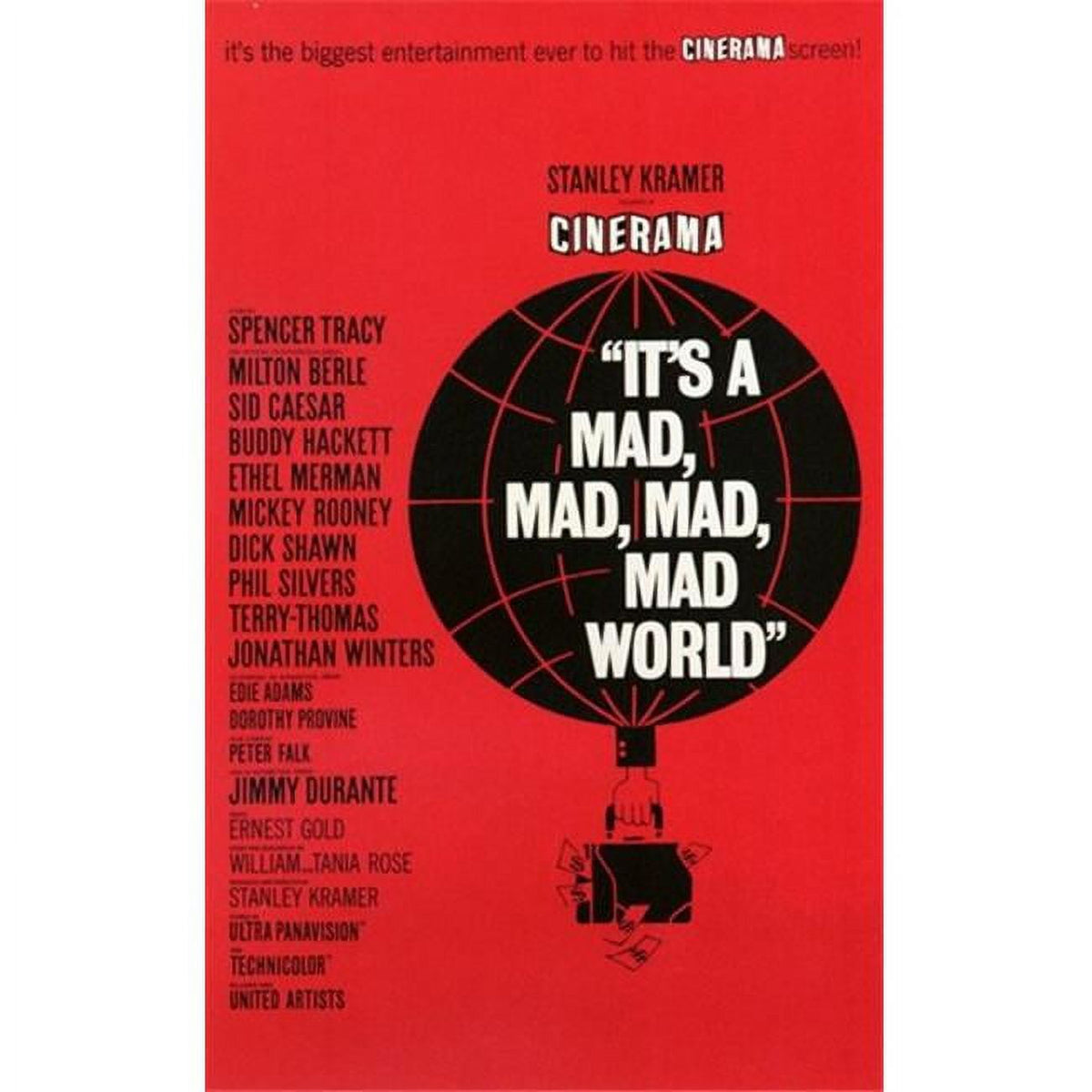 It's a Mad Mad Mad Mad World movie poster in 11x17 size.