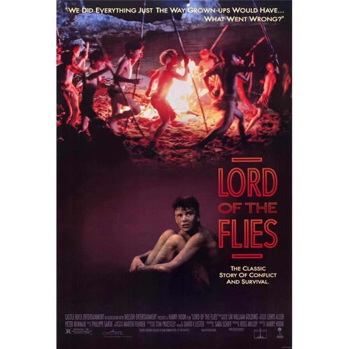Lord of the Flies Movie Poster Print in 27x40 inches.
