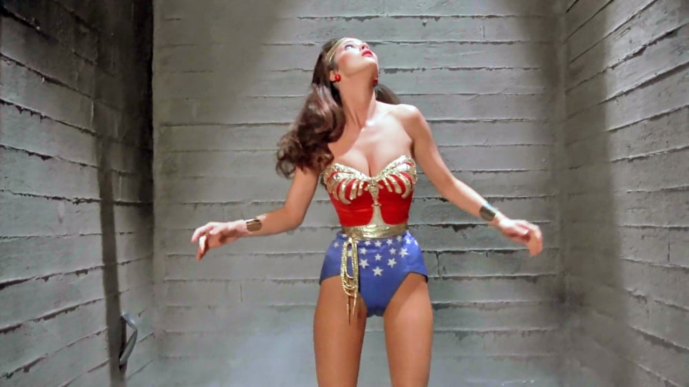 Lynda Carter Wonder Woman Looking Up Photo Print