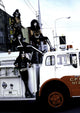 KISS fire engine photo print showcasing the iconic rock band.