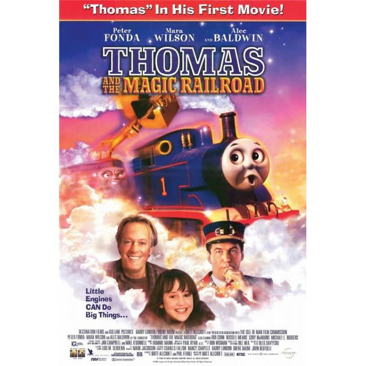 Thomas and the Magic Railroad Movie Poster Print in vibrant colors.
