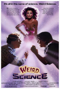 Weird Science Movie Poster Print showcasing vibrant scenes from the classic film.