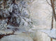 Silent Dawn poster print by Walter Launt Palmer showcasing serene nature landscape.