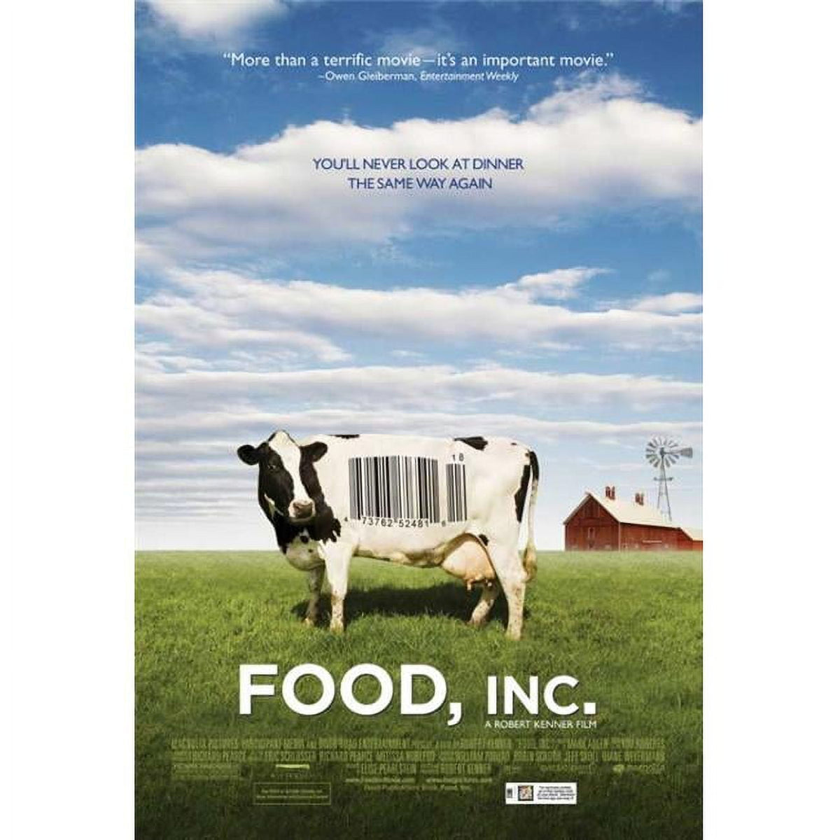 Food Inc. Movie Poster Print 27x40 - Thought-provoking documentary art