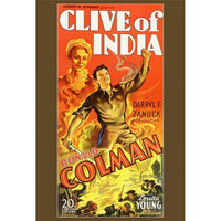 Clive of India Movie Poster Print 27x40 showcasing classic film imagery.