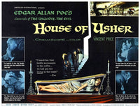 House of Usher Movie Poster Masterprint - 14x11 size, classic horror film art.