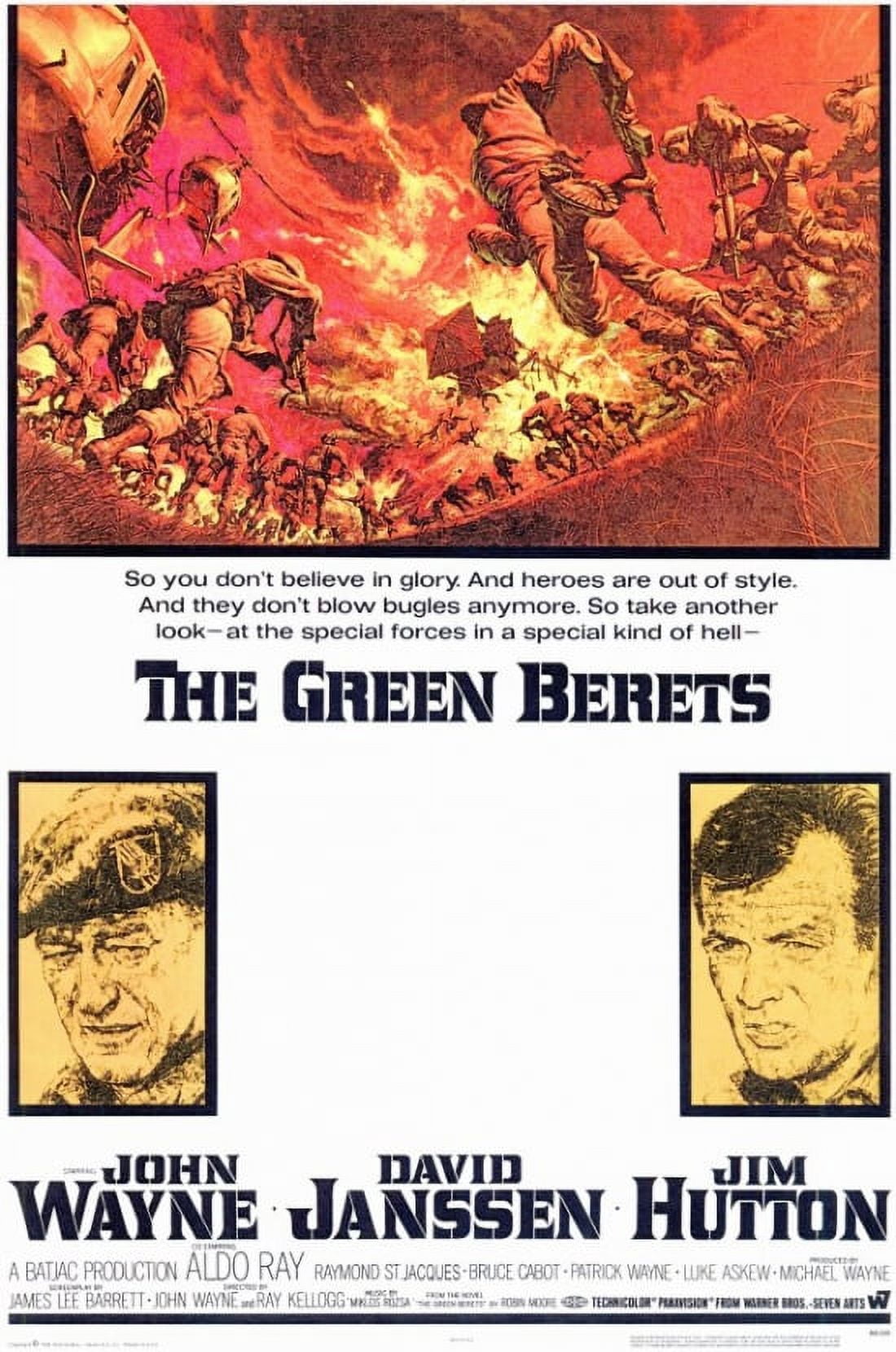 The Green Berets movie poster print in 11x17 size.
