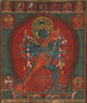 Chakrasamvara and Vajravarahi fine art print displayed on a wall.